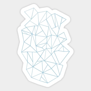 Abstraction Outline Sky Blue Sticker